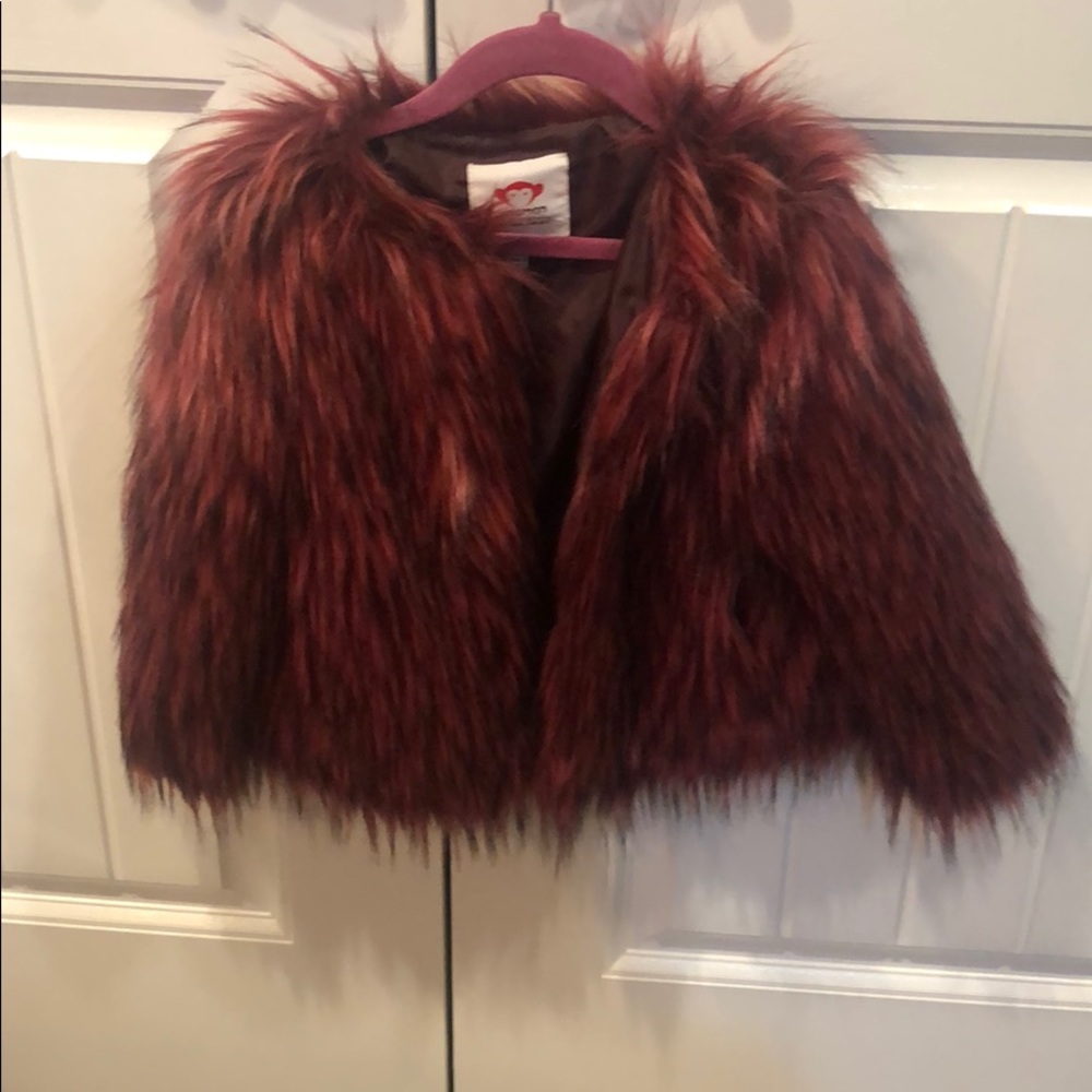Toddler girls faux fur coat